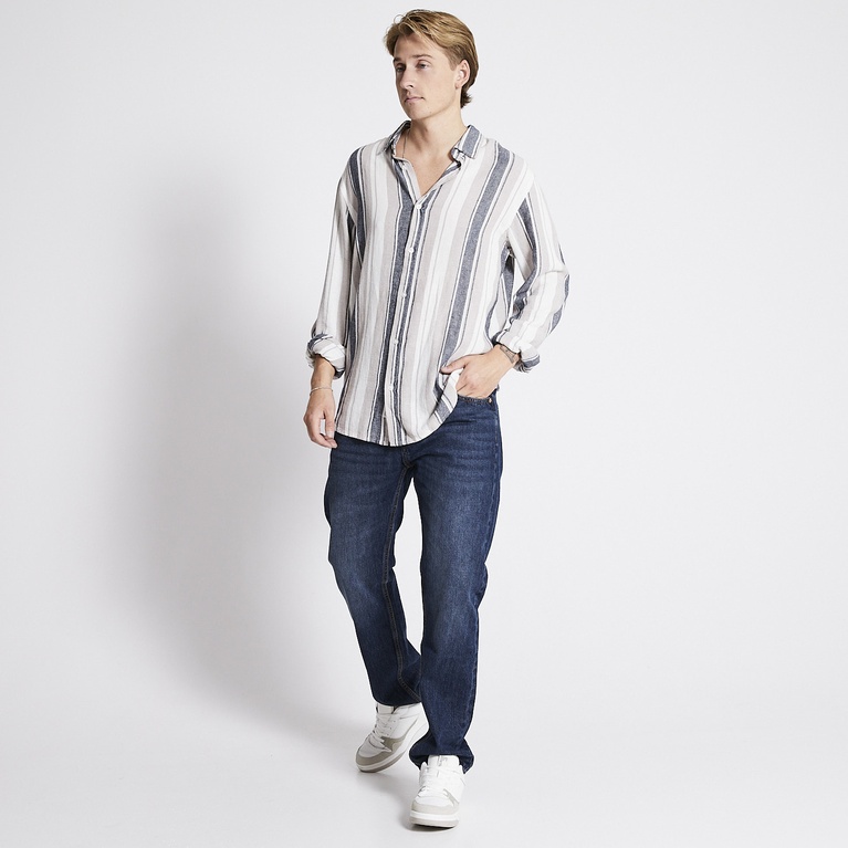 Hørskjorte "Lucas Stripe" Hørskjorte "Lucas Stripe"